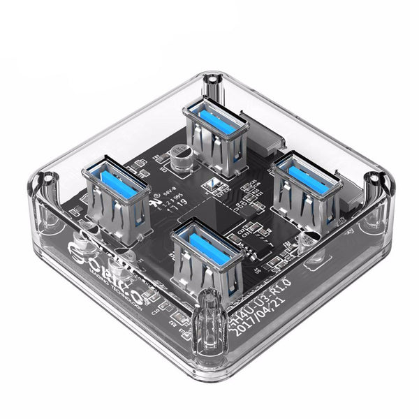 4 Port Transparent  USB HUB