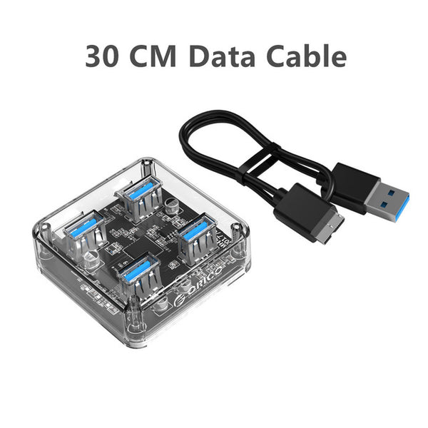4 Port Transparent  USB HUB